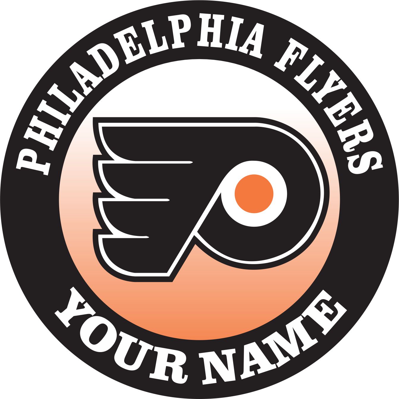 Philadelphia Flyers Customized Logo iron on paper